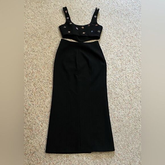 CINQ À SEPT Embellished Cutout Dress size 0 - Picture 8 of 14